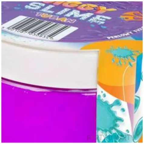 zestaw jiggly slime fioletowy perlowy tuban 200g