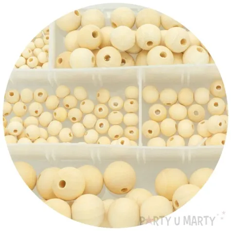 zestaw koraliki w pudelku naturalny aliga 234 szt