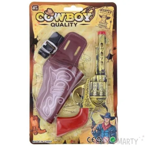 zestaw kowboj rewolwer i kabura godan