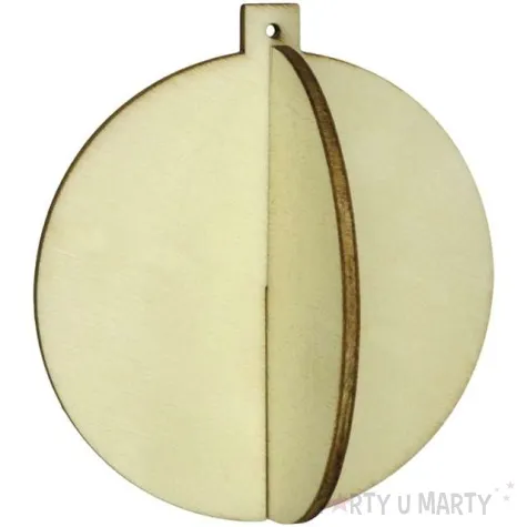 zestaw kreatywny bombki zawieszki drewniany titanum 3 szt