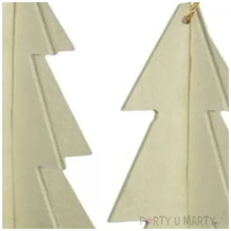 zestaw kreatywny choinki zawieszki drewniany titanum 2 szt