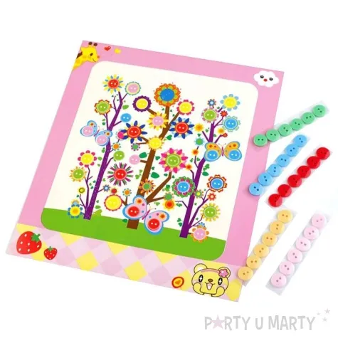 zestaw kreatywny drzewa guziki stoklasa