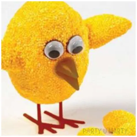 zestaw kreatywny dziobki i nozki czerwone i zolte aliga 16 8 szt