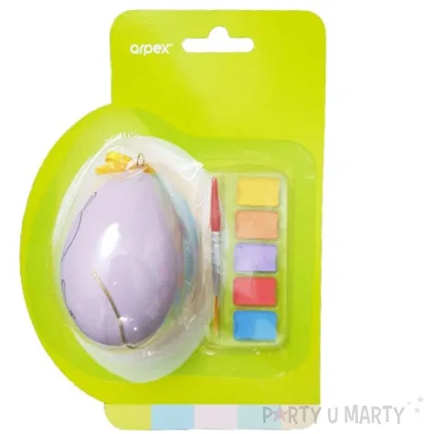 zestaw kreatywny jajko z farbkami fioletowe arpex