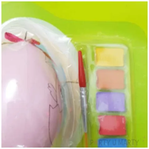 zestaw kreatywny jajko z farbkami rozowe arpex