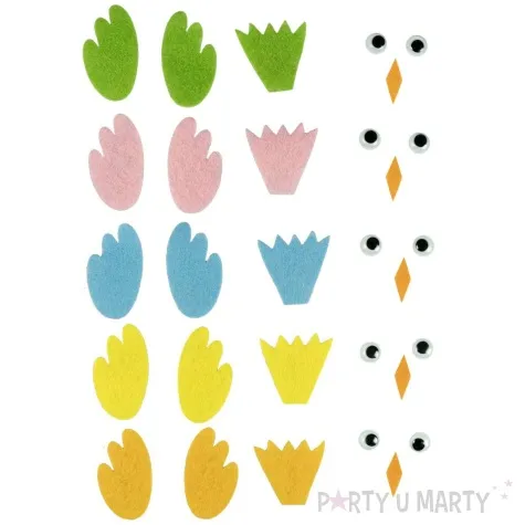 zestaw kreatywny kurczaczki mix arpex 5 szt