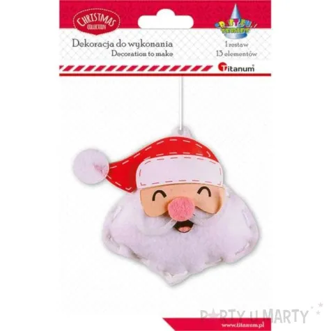 zestaw kreatywny mikolaj zawieszka filc titanum