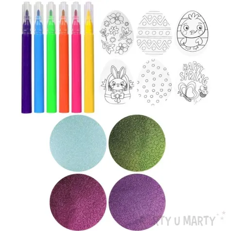 zestaw kreatywny piankowe jajka titanum