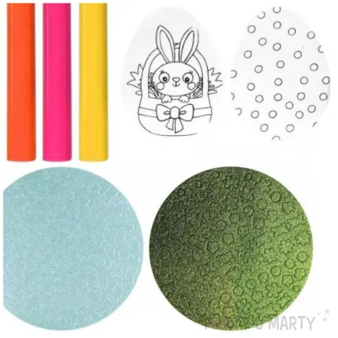 zestaw kreatywny piankowe jajka titanum