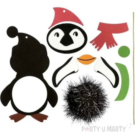zestaw kreatywny pingwin pianka titanum