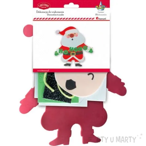 zestaw kreatywny swiety mikolaj pianka titanum