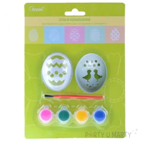 zestaw kreatywny szablony do jajek 2 wzory arpex