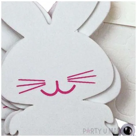 zestaw kreatywny zajaczek z ruchomymi oczami titanum 6 kpl