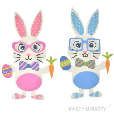 zestaw kreatywny zajaczki wielkanocne piankowe mix arpex