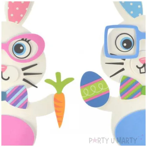 zestaw kreatywny zajaczki wielkanocne piankowe mix arpex