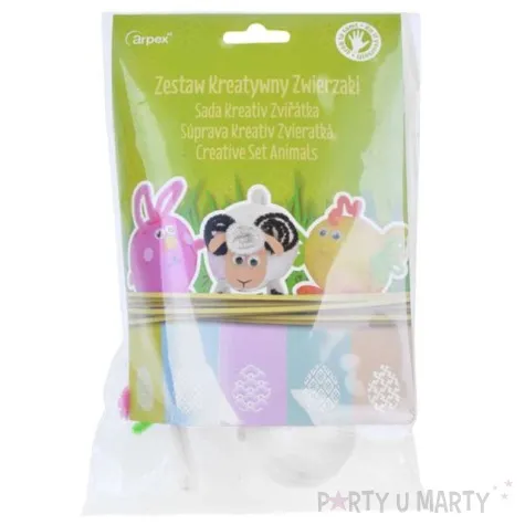 zestaw kreatywny zwierzaki arpex