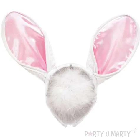 zestaw kroliczek bialy amscan