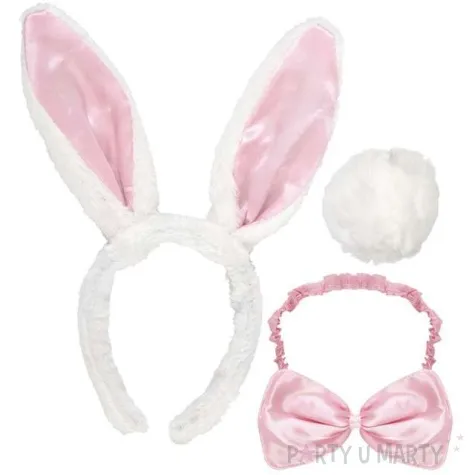 zestaw kroliczek playboy opaska z muszka i ogonkiem widmann