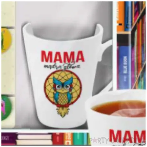 zestaw kubek mama madra glowa bgtech 300 ml