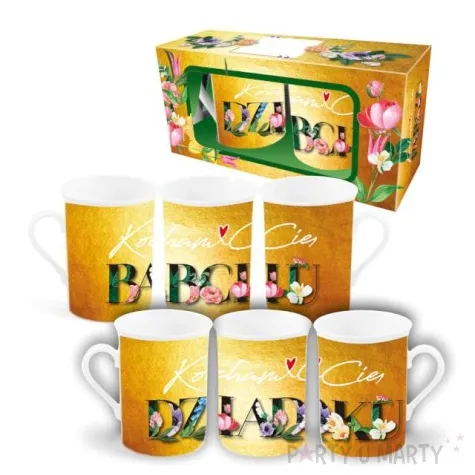 zestaw kubkow dzien babci i dziadka kocham cie bgtech 290 ml 2 szt