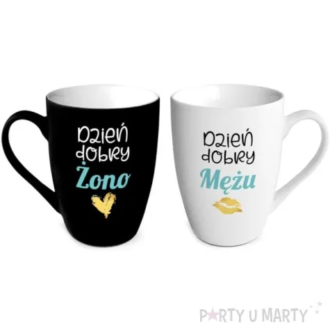 zestaw kubkow dzien dobry zono dzien dobry mezu bgtech 2 szt