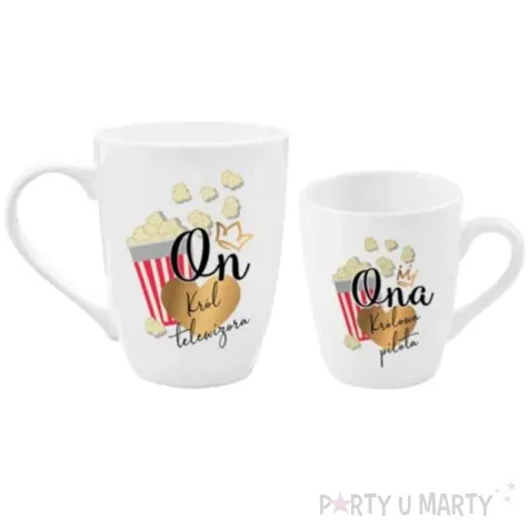 zestaw kubkow krol tv krolowa pilota bgtech 750 ml i 300 ml 2 szt