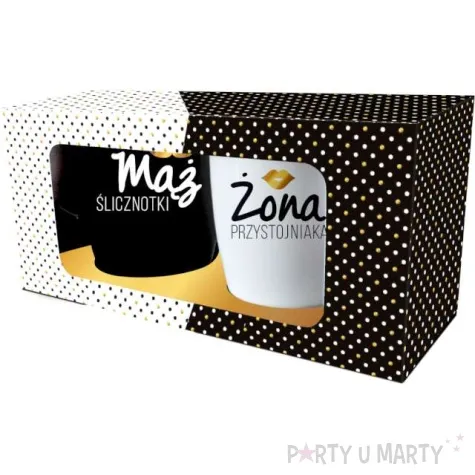 zestaw kubkow maz slicznotki zona przystojniaka bgtech 300 ml 2 szt