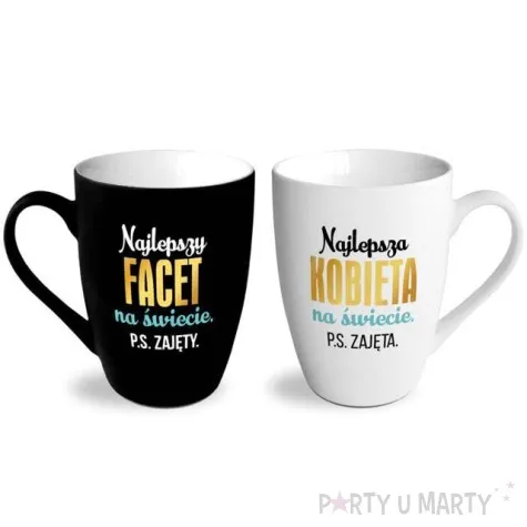 zestaw kubkow najlepszy facet kobieta na swiecie bgtech 2 szt
