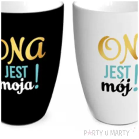 zestaw kubkow ona jest moja on jest moj bgtech 2 szt