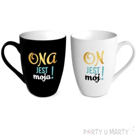 zestaw kubkow ona jest moja on jest moj bgtech 2 szt