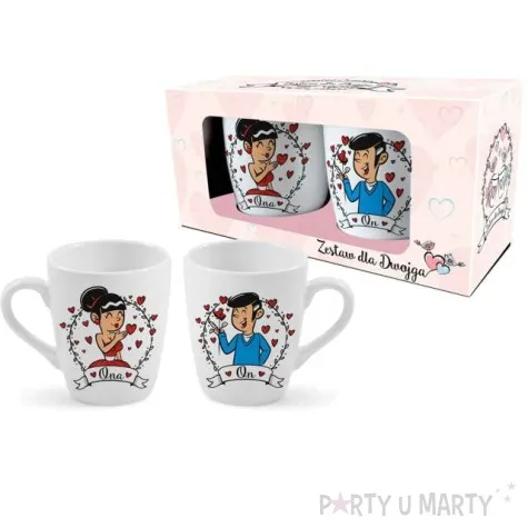 zestaw kubkow ona on bgtech 300 ml 2 szt