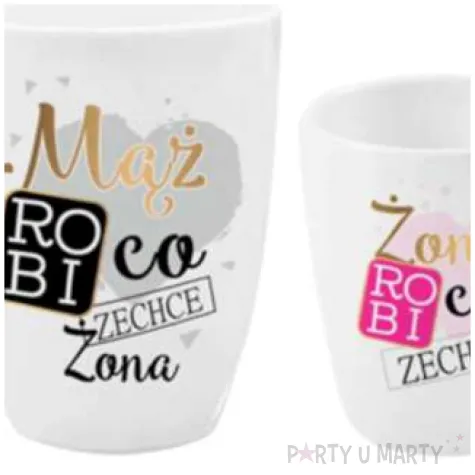 zestaw kubkow ona robi co zechce on robi co zechce zona bgtech 750 ml i 300 ml 2 szt