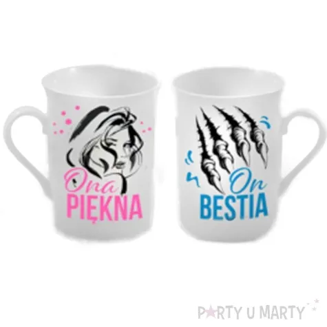 zestaw kubkow piekna i bestia bgtech 290 ml 2 szt