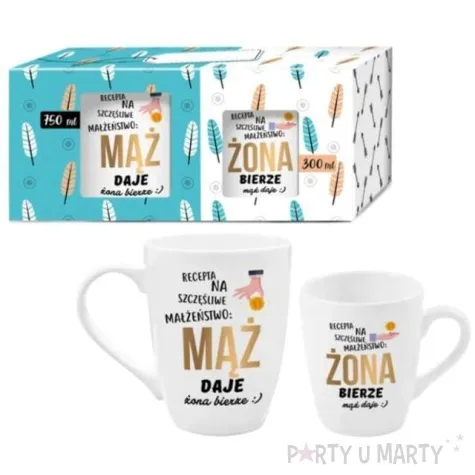 zestaw kubkow recepta malzenska bgtech 750 ml i 300 ml 2 szt