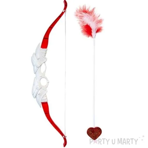 zestaw luk amora bialo czerwony widmann