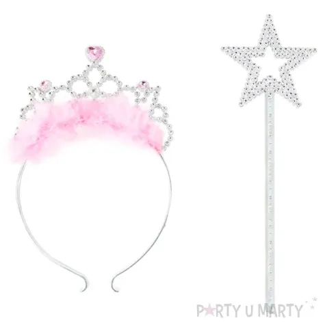 zestaw mala ksiezniczka opaska rozdzka z gwiazdka partypal