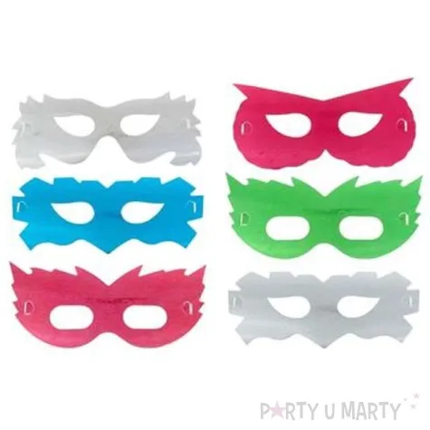 zestaw maski karnawalowe mix godan 6 szt