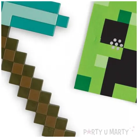 zestaw minecraft creeper diamentowy kilof i maska disguise