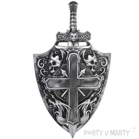 zestaw mroczny rycerz tarcza i miecz plastik amscan