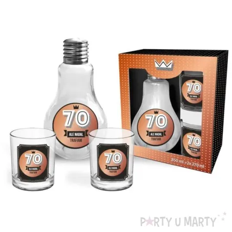 zestaw naczyn karafka i szklanki 70 bgtech