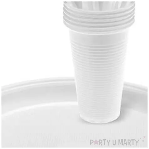 zestaw naczyn plastikowych piknik bialy ravi 4 x 6 kompl