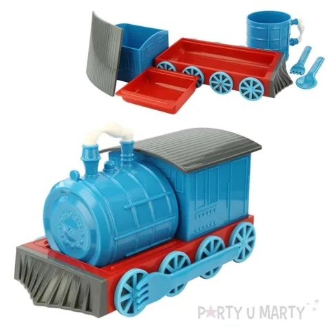 zestaw niejadka ciuchcia niebieska gagito