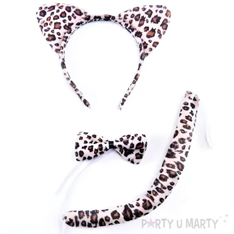 zestaw pantera opaska ogon muszka tropic