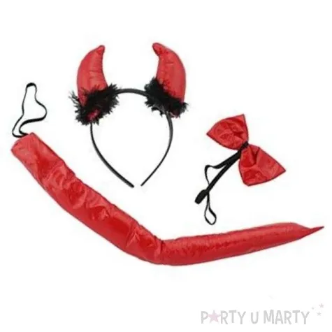 zestaw party diablica rogi muszka ogon