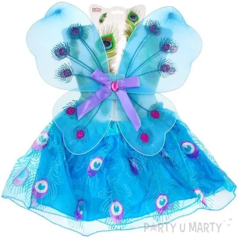 zestaw pawia spodniczka ze skrzydlami godan