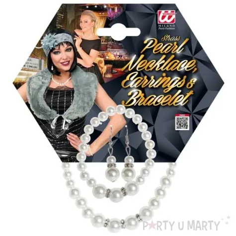 zestaw perly lata 20 widmann