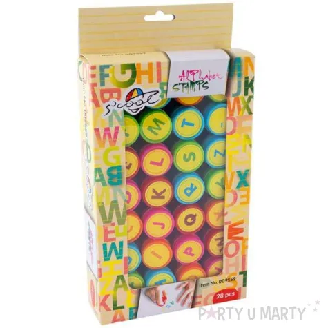 zestaw pieczatek dla dzieci literki leviatan