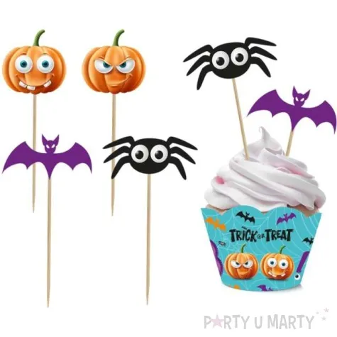 zestaw pikerow i papilotek halloween boo godan 6 6 szt
