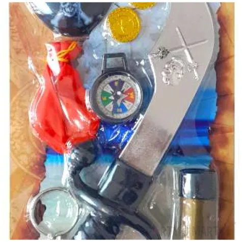 zestaw pirat niebieski arpex