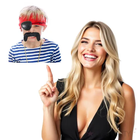 zestaw pirat wasy i opaska na oko godan